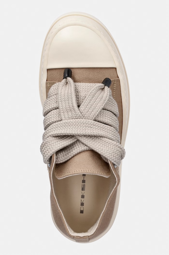 Rick Owens DRKSHDW Mega Bumper Jumbolace Low кеди жіночі низькі бежевий DS01F4851.DOW2