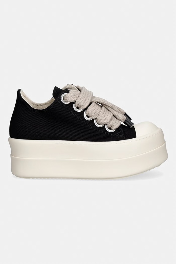 Rick Owens DRKSHDW Mega Bumper Jumbolace Low women's sneakers DS01F4851.DOW2 black SS26