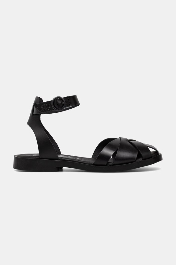 Fly London sandale de piele ALLI409FLY P145409000 negru SS26