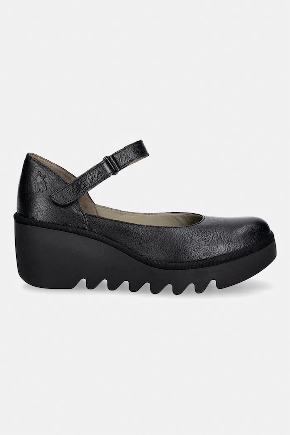 Fly London pantofi de piele BAWO543FLY P501543001 negru SS26