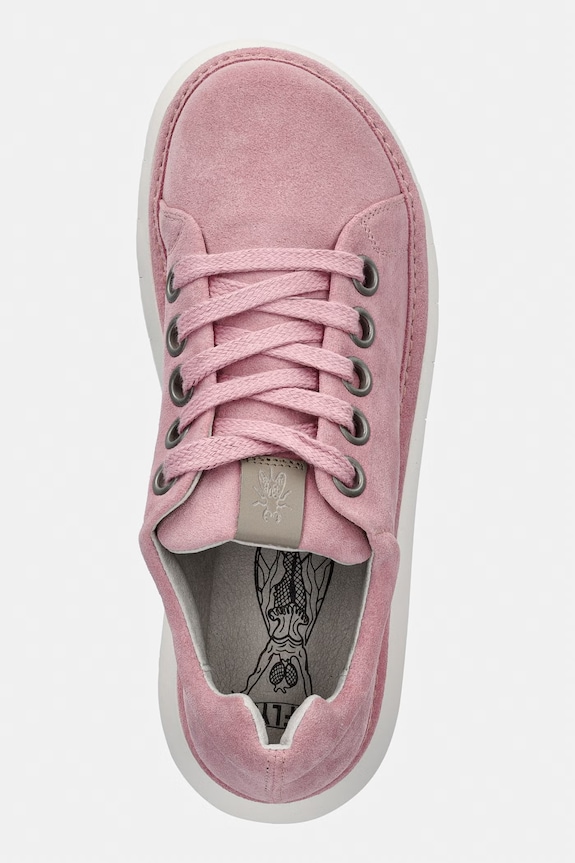 Fly London CORY569FLY sneakers pentru femei, din piele întoarsă roz P801569002