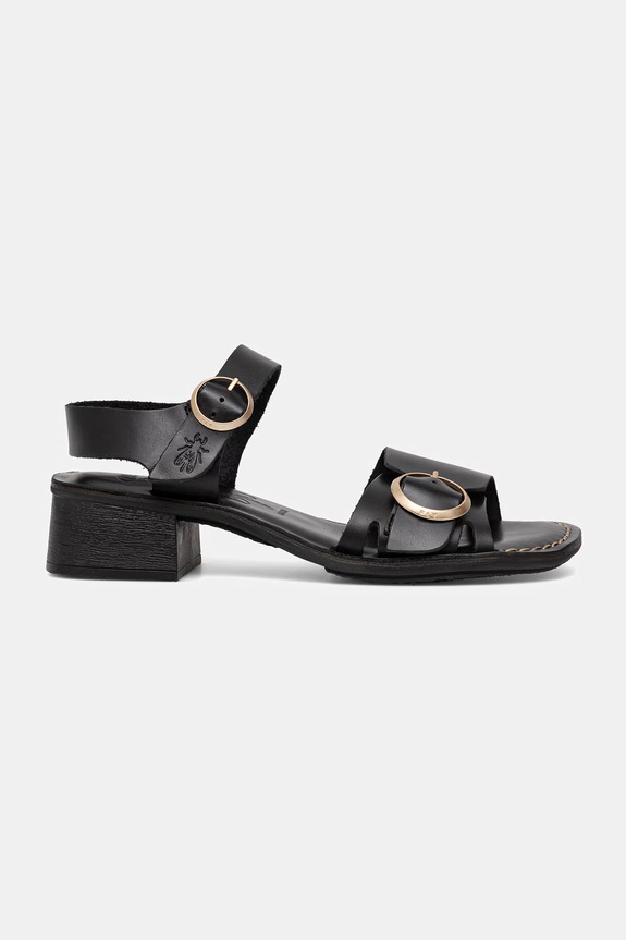 Fly London sandale de piele EBLI238FLY P145238000 negru SS26