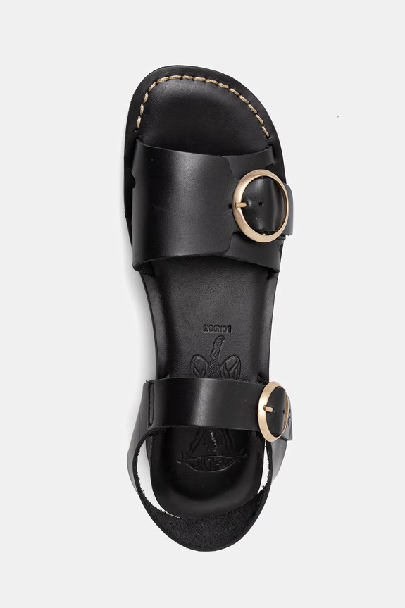 Fly London sandale de piele EBLI238FLY negru P145238000