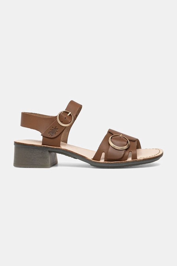 Fly London sandale de piele EBLI238FLY P145238005 maro SS26