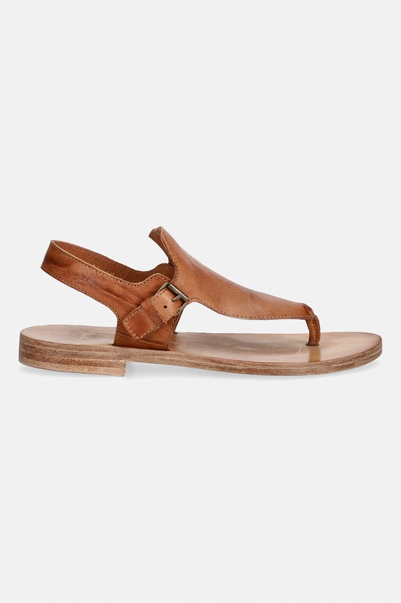 Fly London sandale de piele MAEL468FLY P145468001 maro SS26