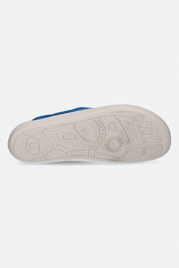 Fly London mocasini din piele întoarsă NELT750FLY P601750001 albastru