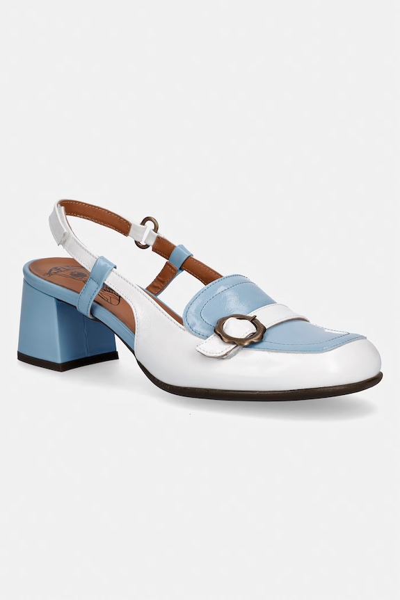 Fly London pantofi de piele PEMY456FLY calcai expus albastru P145456002