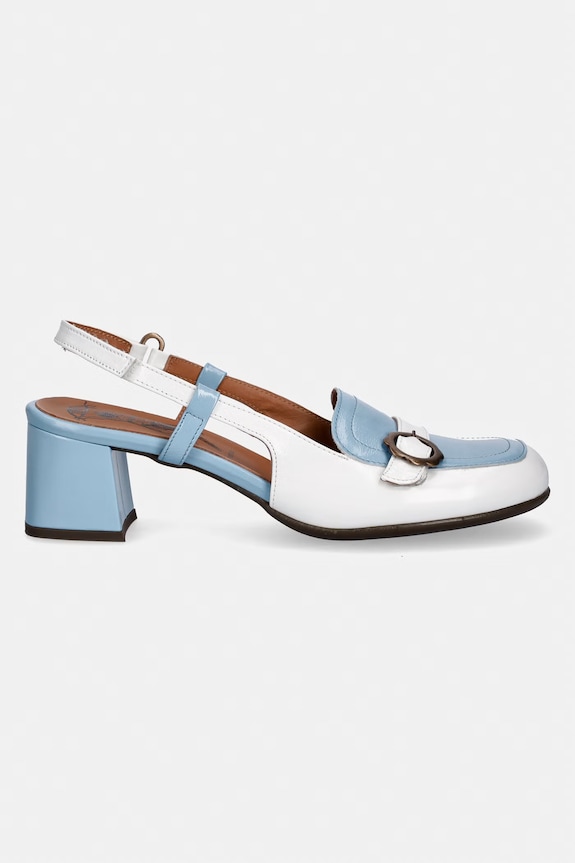 Fly London pantofi de piele PEMY456FLY P145456002 albastru SS26
