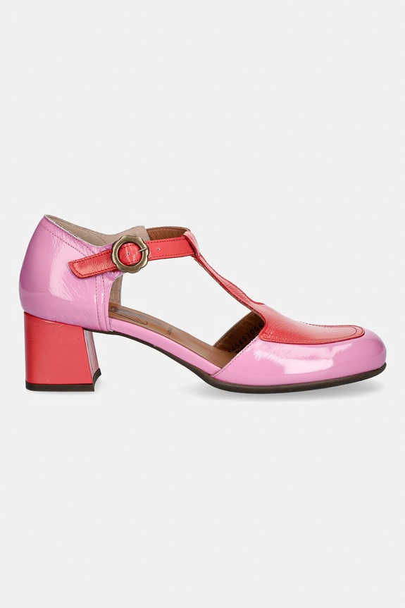 Fly London pantofi de piele POLK457LY P145457004 roz SS26