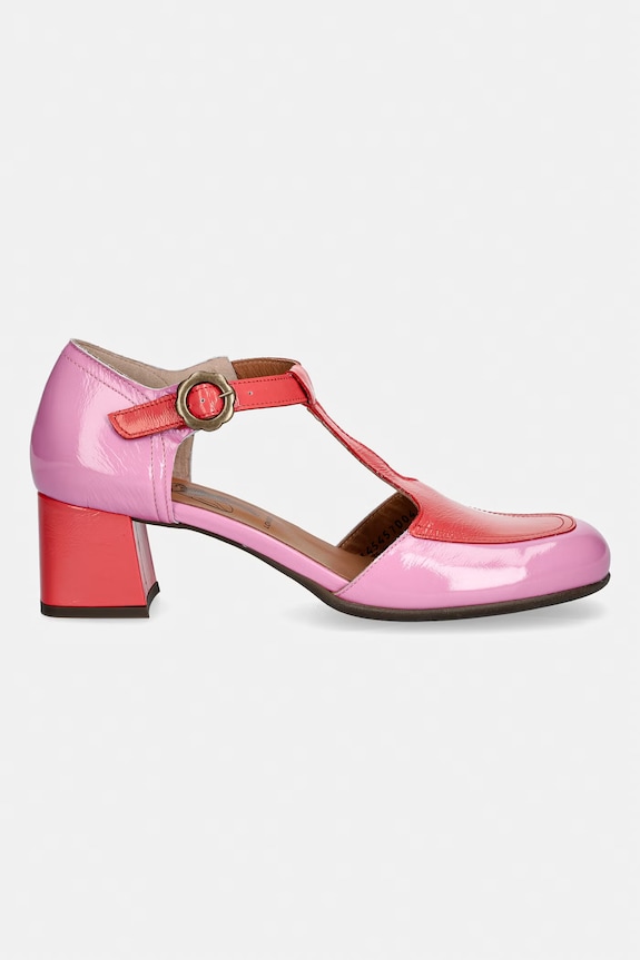 Fly London pantofi de piele POLK457LY P145457004 roz SS26