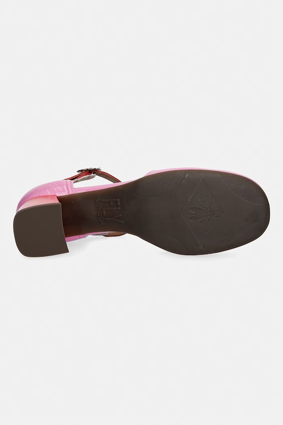 Fly London pantofi de piele POLK457LY P145457004 roz