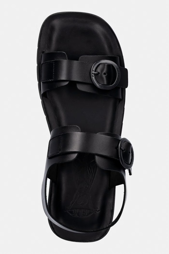 Fly London sandale de piele SOLB260FLY negru P145260000