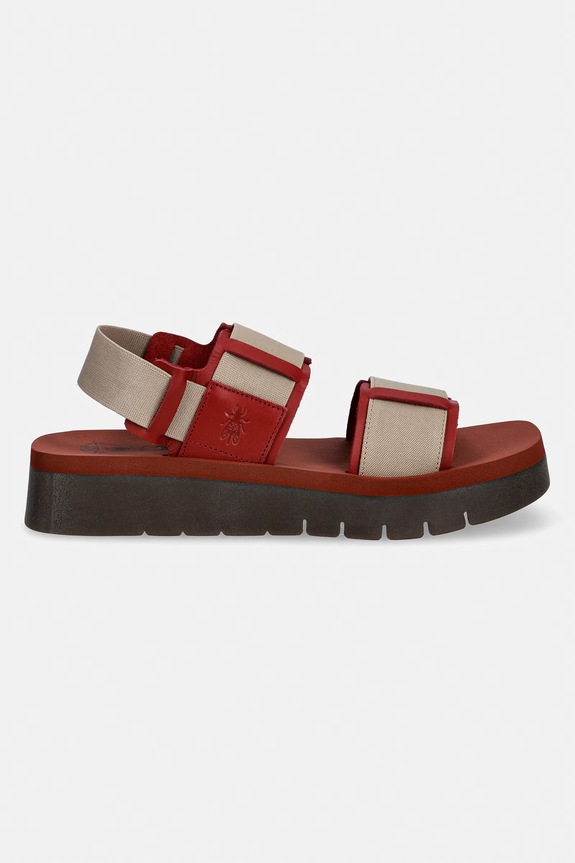 Fly London sandale SORU277FLY P145277004 burgundia SS26