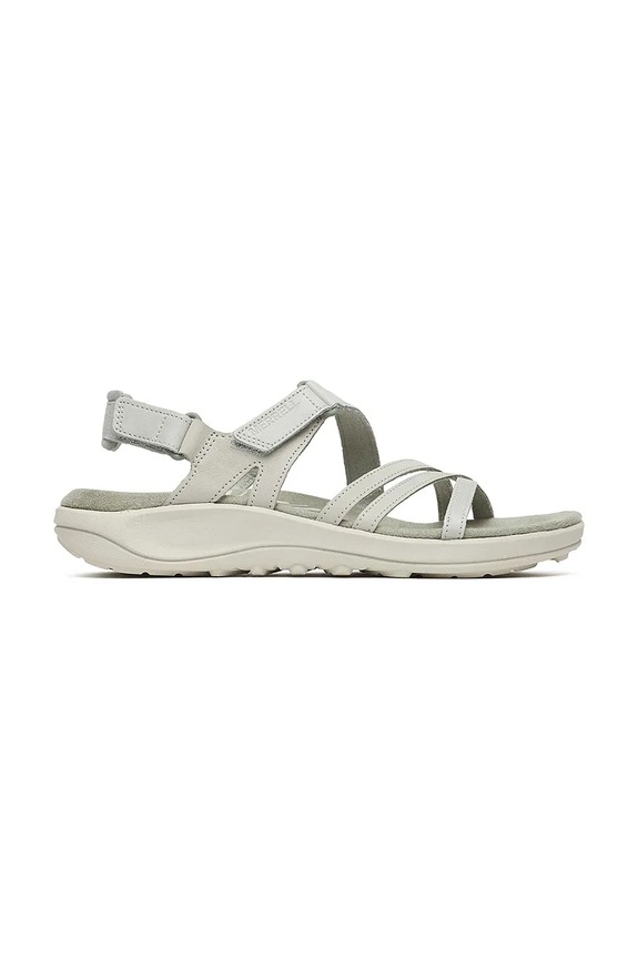 Merrell sandały sportowe damskie skórzane HARBOR BACKSTRAP szary J00003571