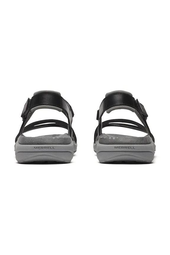 Încălțăminte Merrell sandale cu călcâiul deschis pentru femei, din piele HARBOR BACKSTRAP J008362 negru