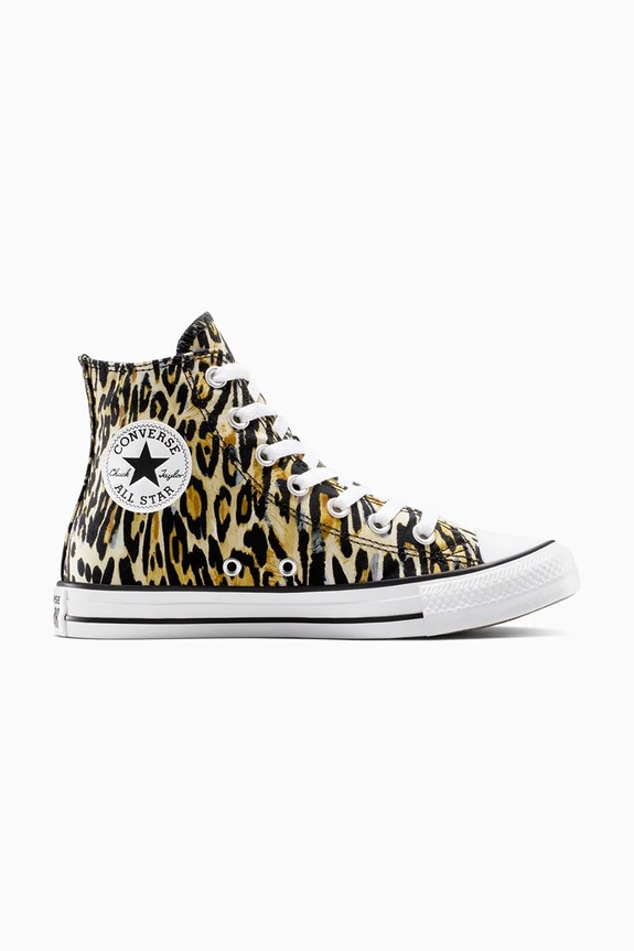 Converse trampki Chuck Taylor All Star Leopard płaska beżowy A16407C