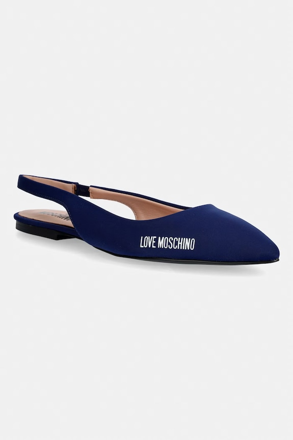 Love Moschino ballerine slingback blu navy JA11021G1OIM0750
