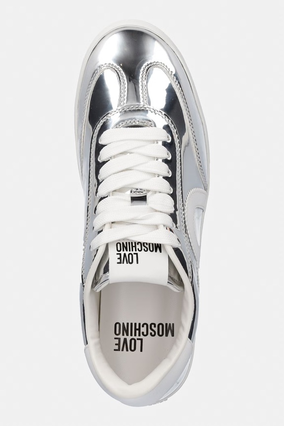 Tenisky Love Moschino strieborná JA15112G1OJE0902
