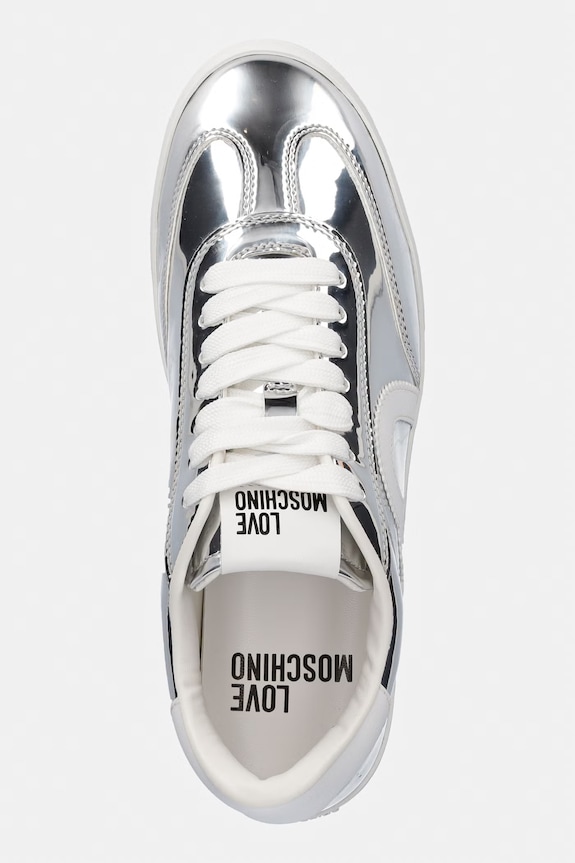 Tenisky Love Moschino strieborná JA15112G1OJE0902