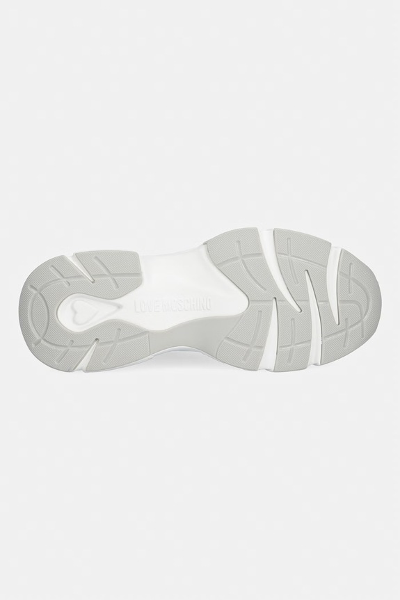Δερμάτινα sneakers Love Moschino JA15246G1OIA0100 λευκό