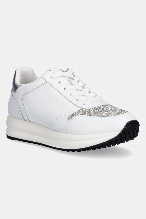 Sneakers Love Moschino συνθετικό λευκό JA15324G1OIAF10A