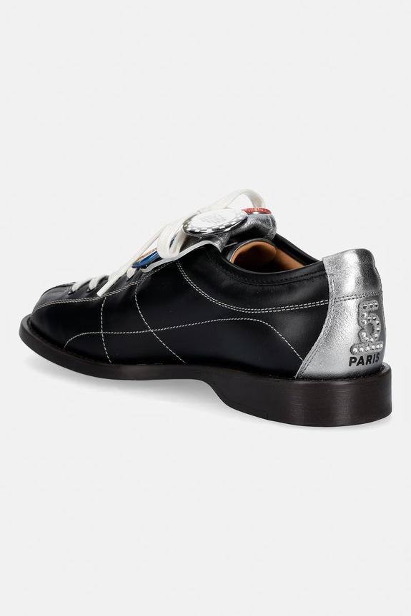 Кожени половинки обувки Kenzo Derby черен FG52DB120L50