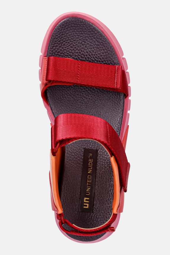 United Nude sandále na platforme dámske Delta Run červená 1041096416