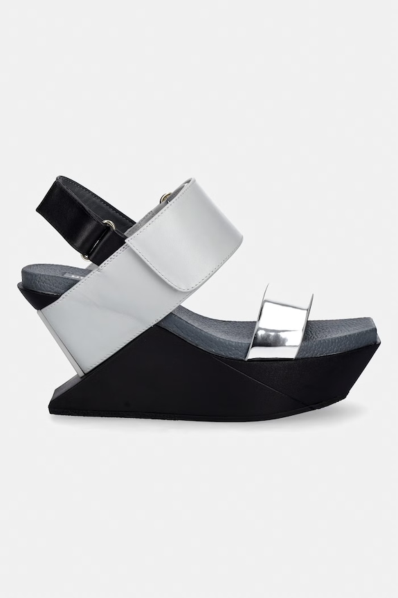 United Nude sandále s otvorenou pätou Delta Wedge Sandal 1041397716 sivá SS26