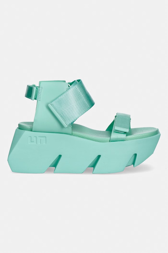 United Nude sandały na platformie damskie Bull Run 1089896316 turkusowy SS26