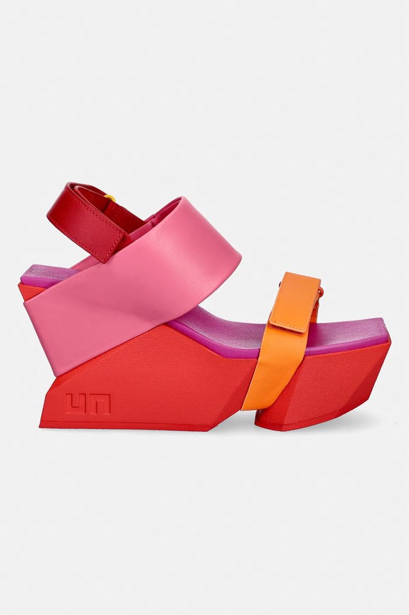 United Nude sandały na platformie damskie skórzane Brutt Sandal 1098396416 różowy SS26