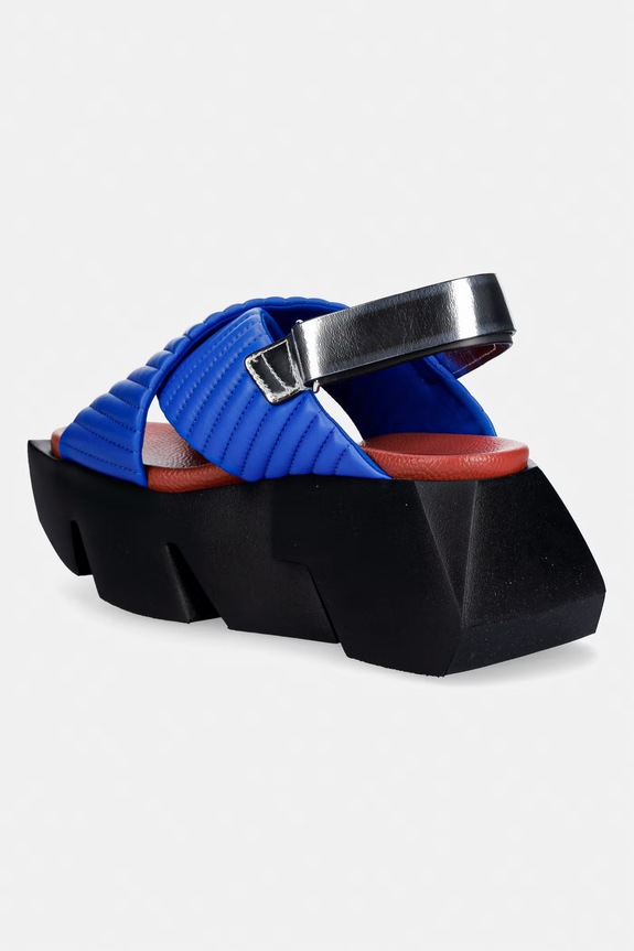 Obuv United Nude sandále na platforme dámske kožené Bull Puffier 10984969188 fialová