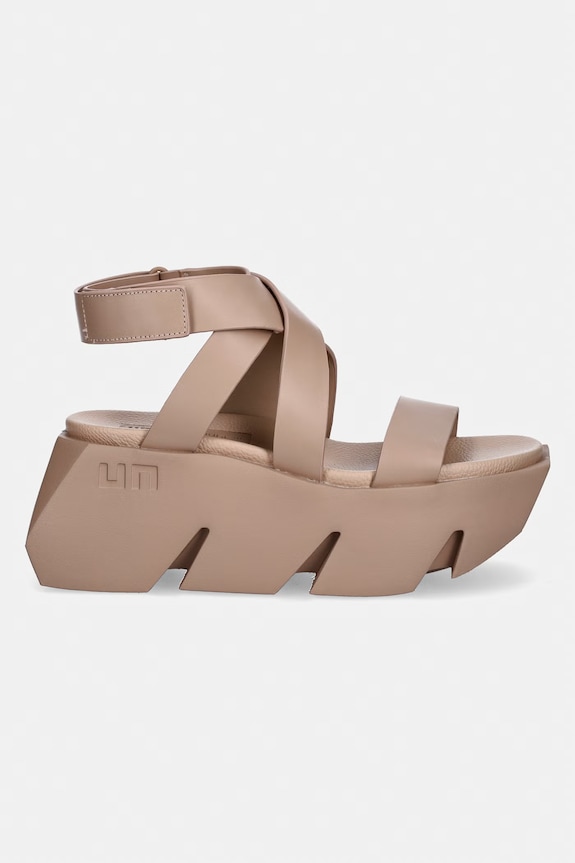 United Nude sandały na platformie damskie skórzane Bull Way 1098593216 beżowy SS26