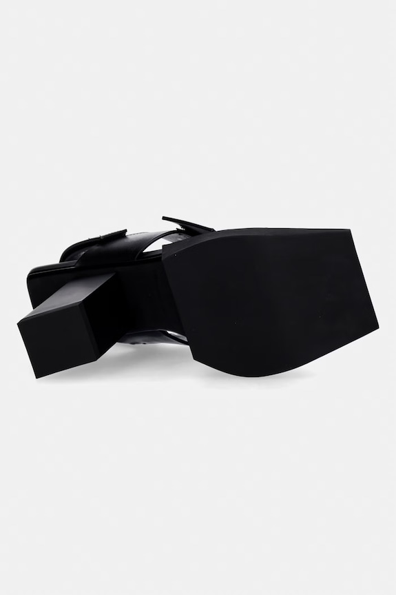 United Nude sandále na podpätku kožené Construct Hi 109860116 čierna