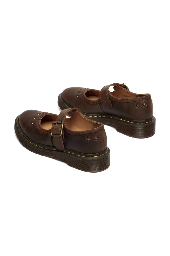 Взуття Dr. Martens балетки шкіряні Mary Jane Flower DM42391200 коричневий