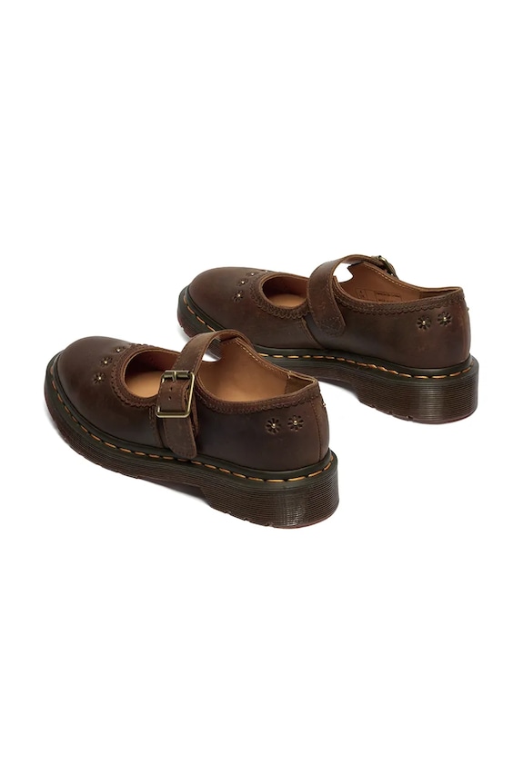 Взуття Dr. Martens балетки шкіряні Mary Jane Flower DM42391200 коричневий
