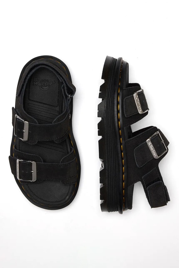 Dr. Martens ZebZag Sandal sandały na platformie damskie zamszowe DM42689001