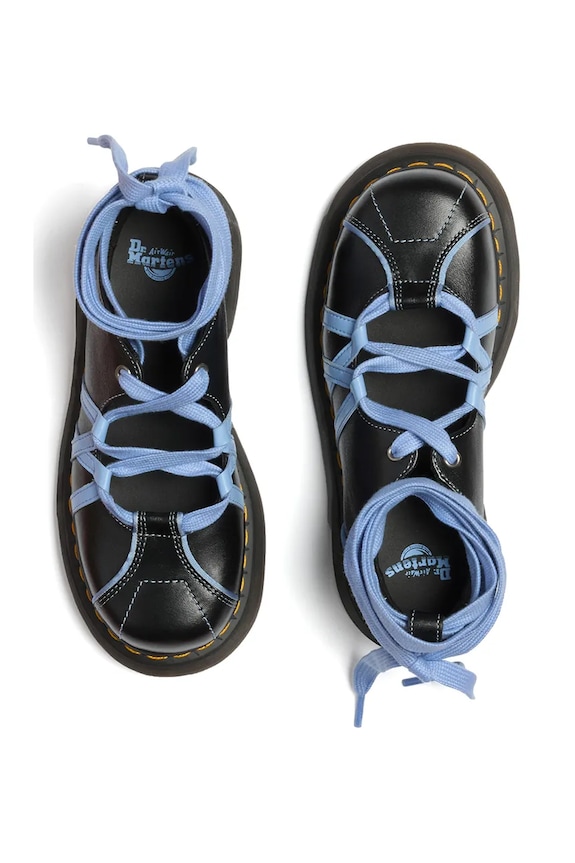 Dr. Martens балетки шкіряні Buzz Ballerina Lace Up Shoe DM42842001