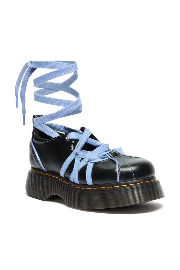 Dr. Martens балетки шкіряні Buzz Ballerina Lace Up Shoe DM42842001