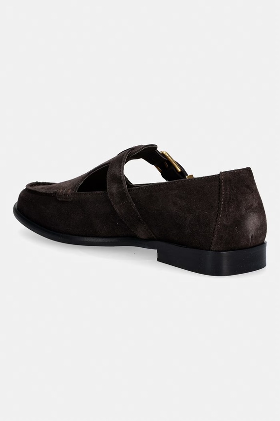Încălțăminte Marc O'Polo mocasini din piele întoarsă Fiona 2B 60218633201325 maro