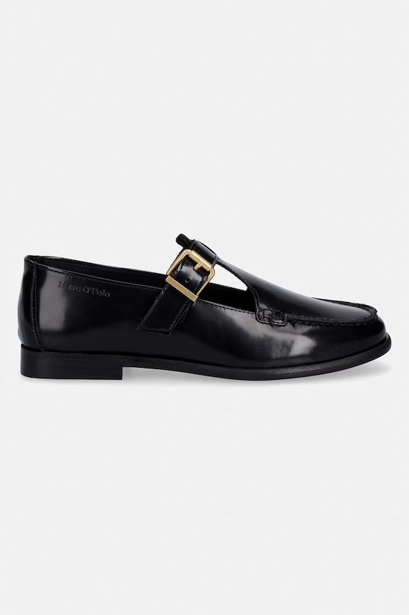 Marc O'Polo mocasini de piele Fiona 2E 60218633202189 negru SS26