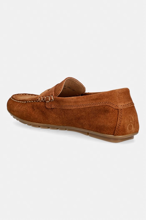 Încălțăminte Marc O'Polo mocasini pentru femei, din piele întoarsă Selma 8B 60314623101325 maro