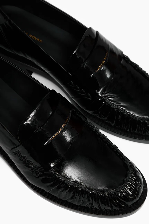 Kožené mokasíny Vanda Novak Greta.Glossy.Black