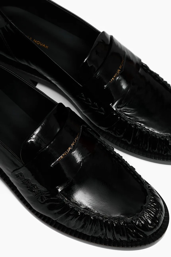 Kožené mokasíny Vanda Novak Greta.Glossy.Black