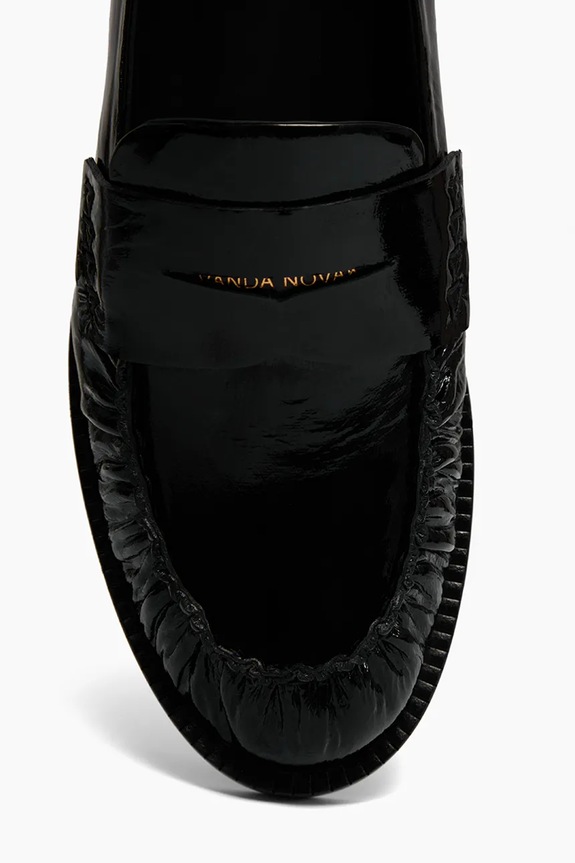 Kožené mokasíny Vanda Novak Greta.Glossy.Black