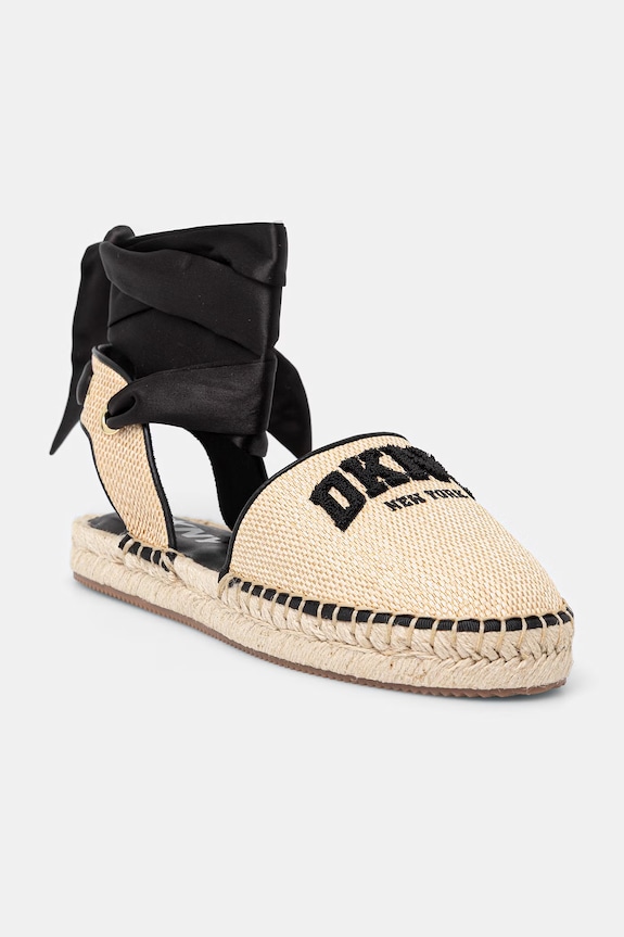 Dkny espadryle Madelise tekstylny beżowy K2612113.NAX