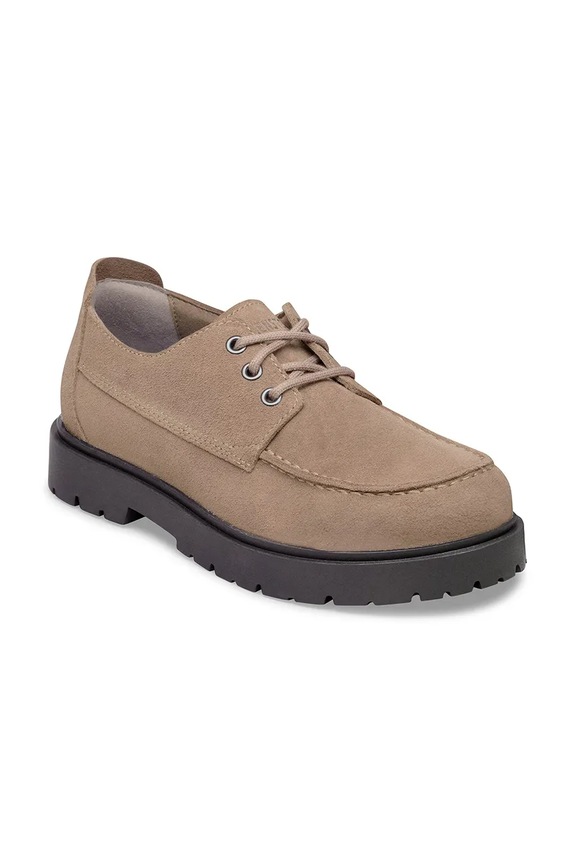 Birkenstock Highwood Moc Lace Low pantofi pentru femei din piele întoarsă 1031914 bej SS26