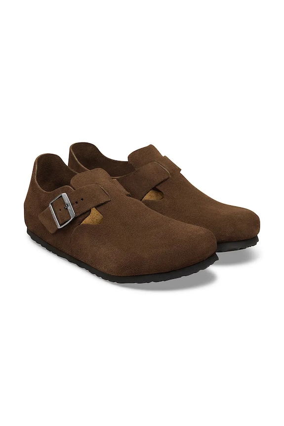 Obuća Birkenstock London cipele za žene od kože 1032084 smeđa