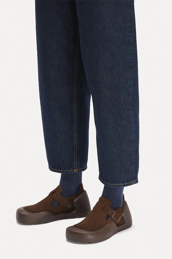 Birkenstock Reykjavik półbuty na płaskim obcasie damskie nubukowe 1031777