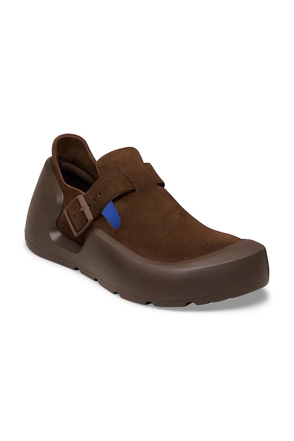 Birkenstock Reykjavik półbuty na płaskim obcasie damskie nubukowe 1031777 brązowy SS26