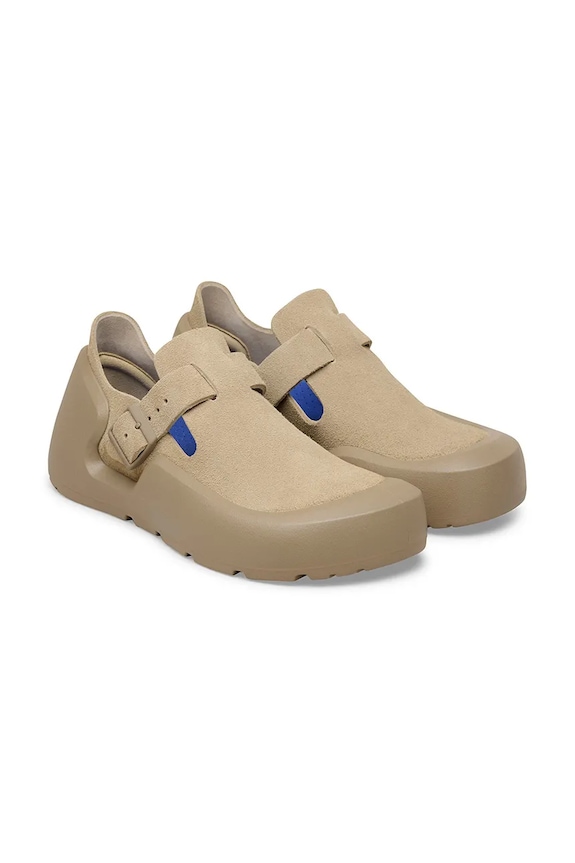 Încălțăminte Birkenstock Reykjavik pantofi cu toc plat pentru femei din nubuc 1031794 bej